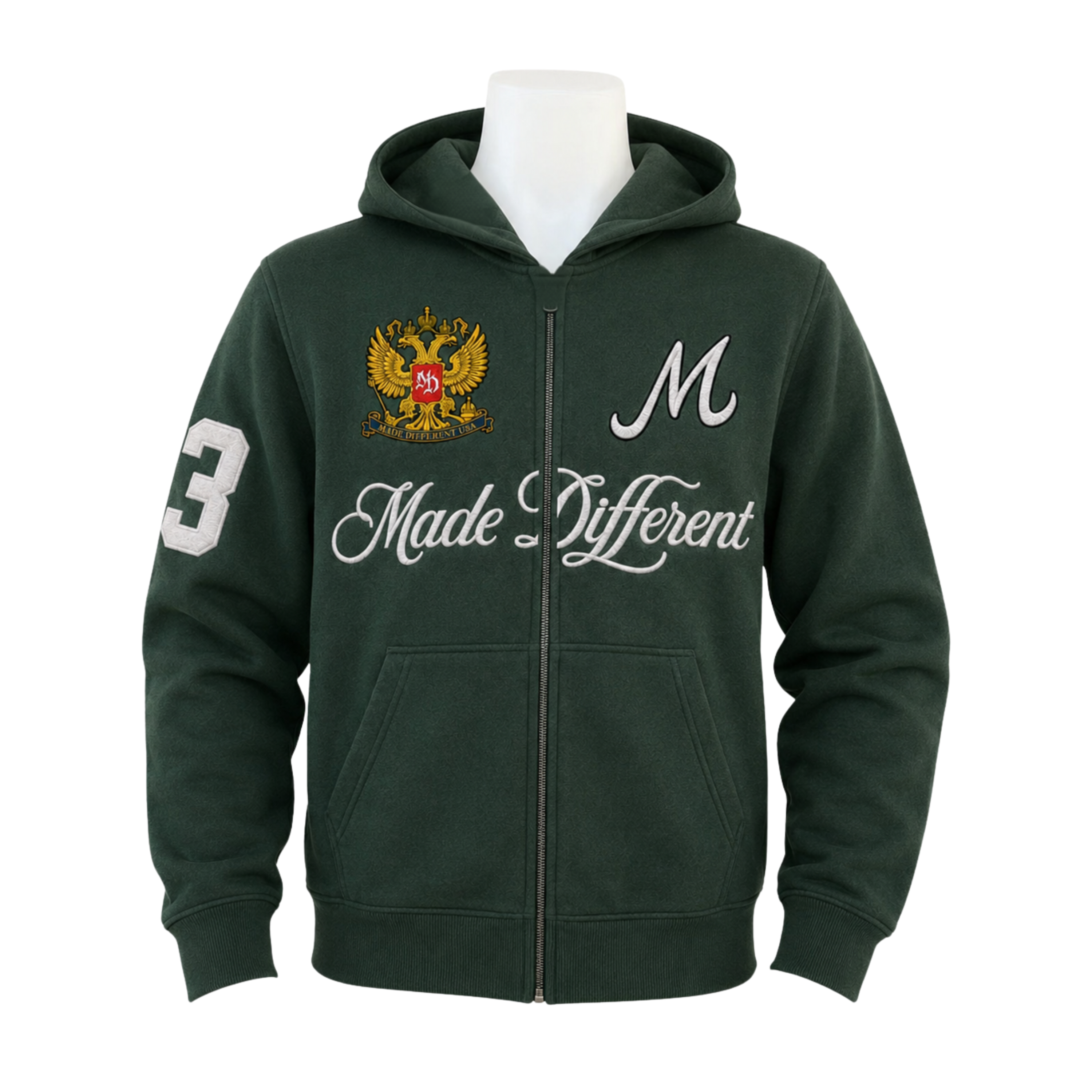 Made Different USA Zip Up Hoodie